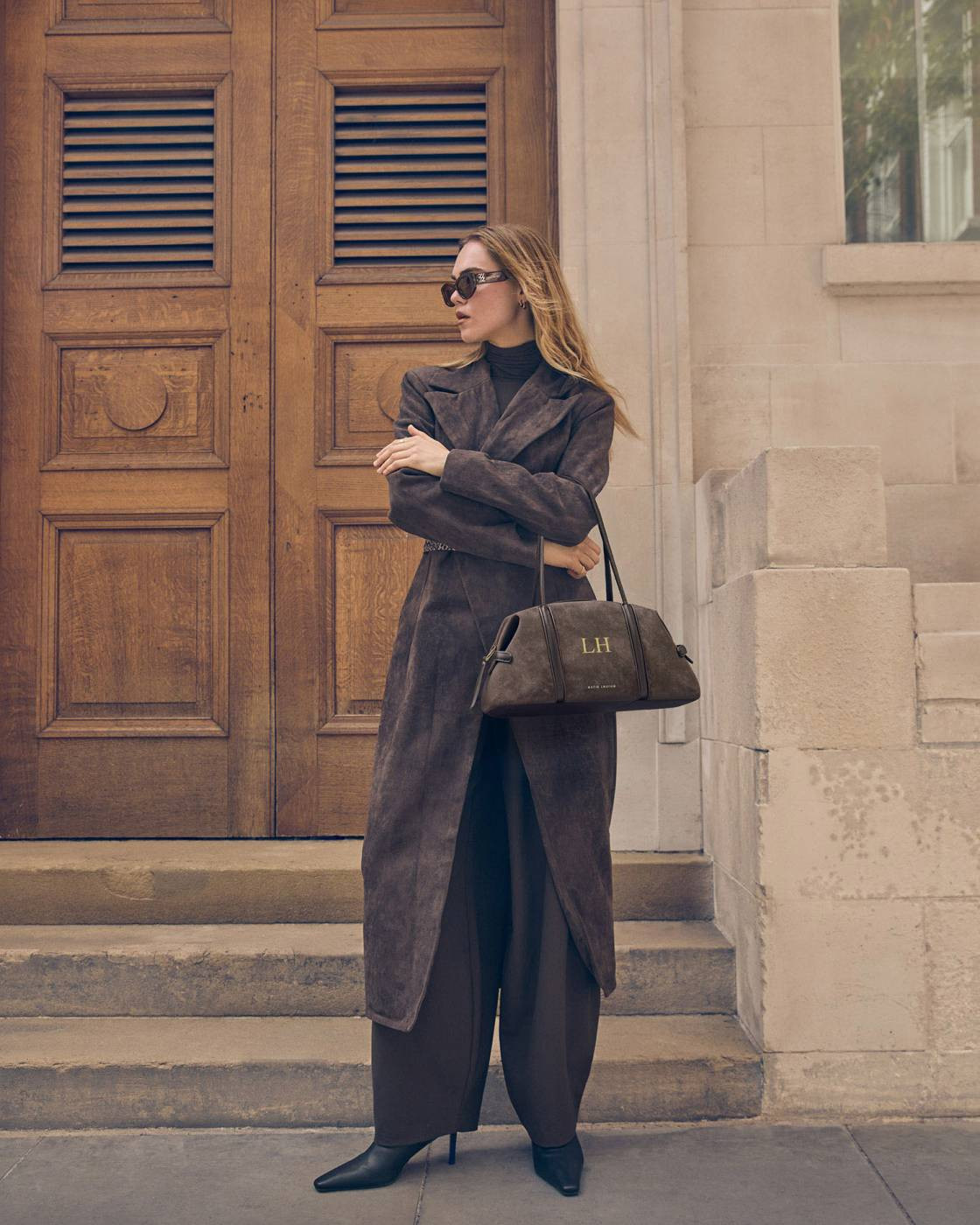 Madison Suedette Shoulder Bag in Bitter Chocolate | Katie Loxton Ltd. (UK)