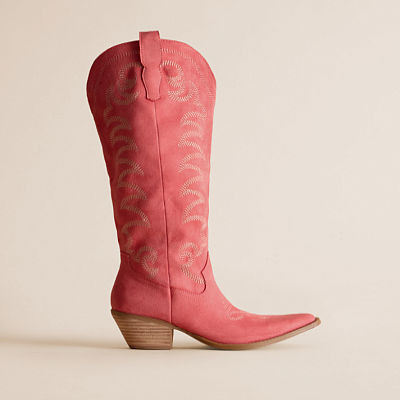 US 9 Pink Faye Western Boot | Buckle