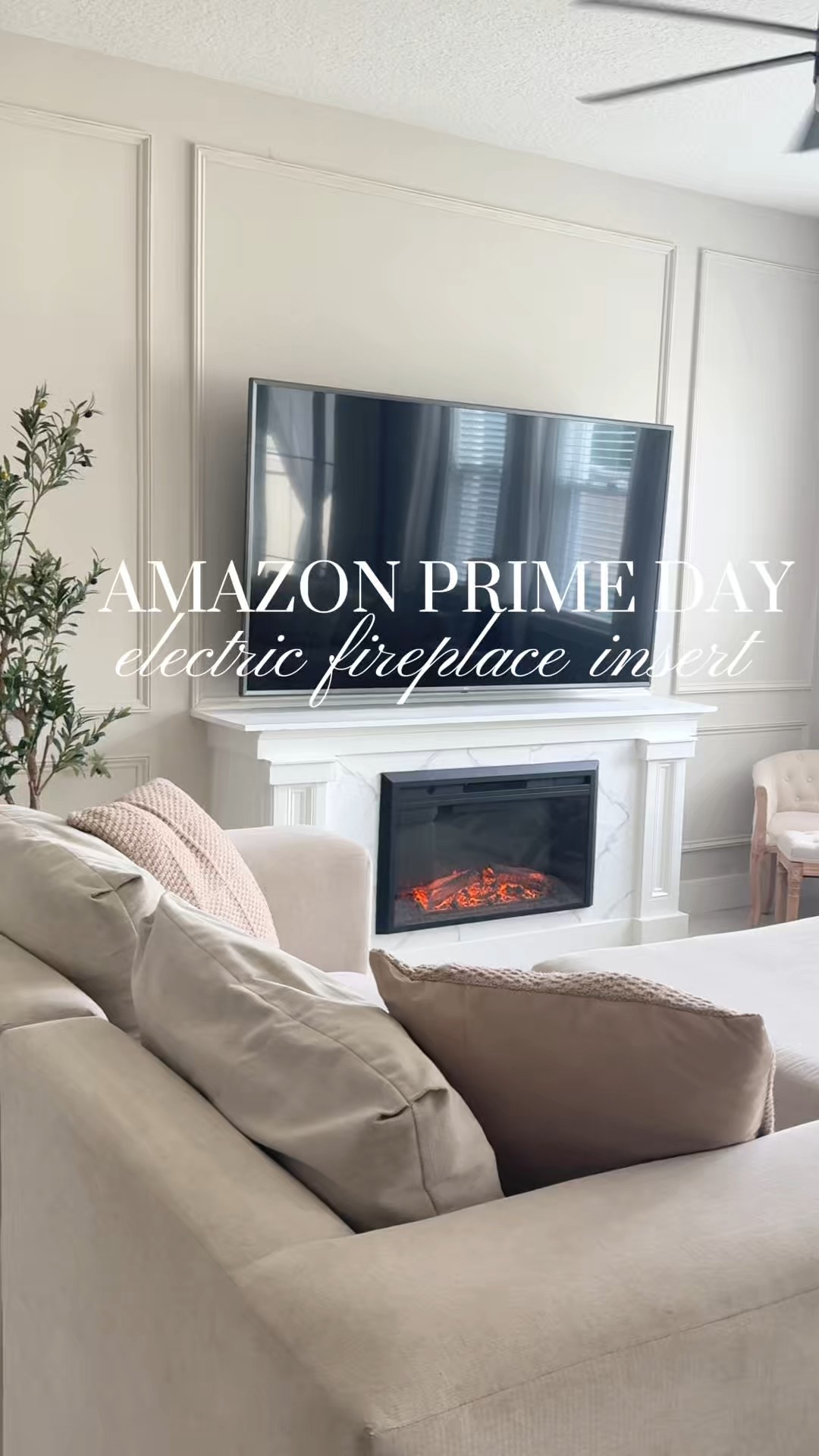 Prime day Deals!! 

Cozy meets modern 🖤 My log electric fireplace insert has a remote, 2 heat settings, 6 color options and a crackling sound for the real vibe 🔥✨ I paired it with these peel & stick Carrara marble tiles — waterproof, easy to install, and the perfect touch to complement the fireplace. 

#DIYHome #AmazonFinds #PrimeDay

#LTKSaleAlert #LTKHome