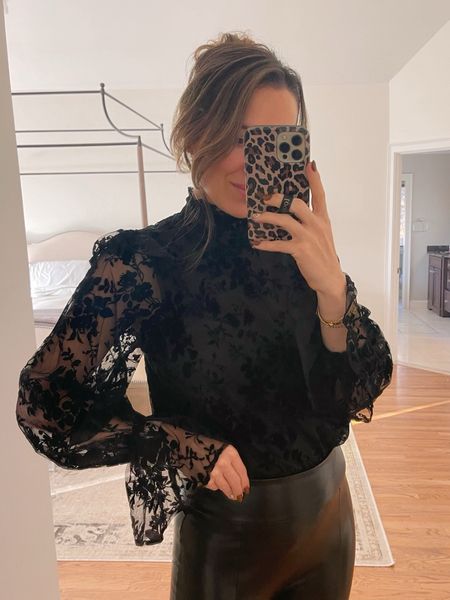 The most gorgeous black velvet holiday top! Also comes in white! Runs large, consider sizing down (wearing XS). Use code GLAM10 for 10% off  

#LTKSeasonal #LTKHoliday