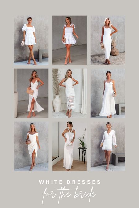 White dresses for the bride from Vici 🤍

Wedding | wedding look | bridal dresses | white outfit | Vici Collection | Vici Doll | what to wear to wedding events | wedding looks | outfit for brides | bride to be | wedding season | rehearsal dinner | bridal shower | bachelorette party | party dress 


#LTKunder50 #LTKstyletip #LTKwedding