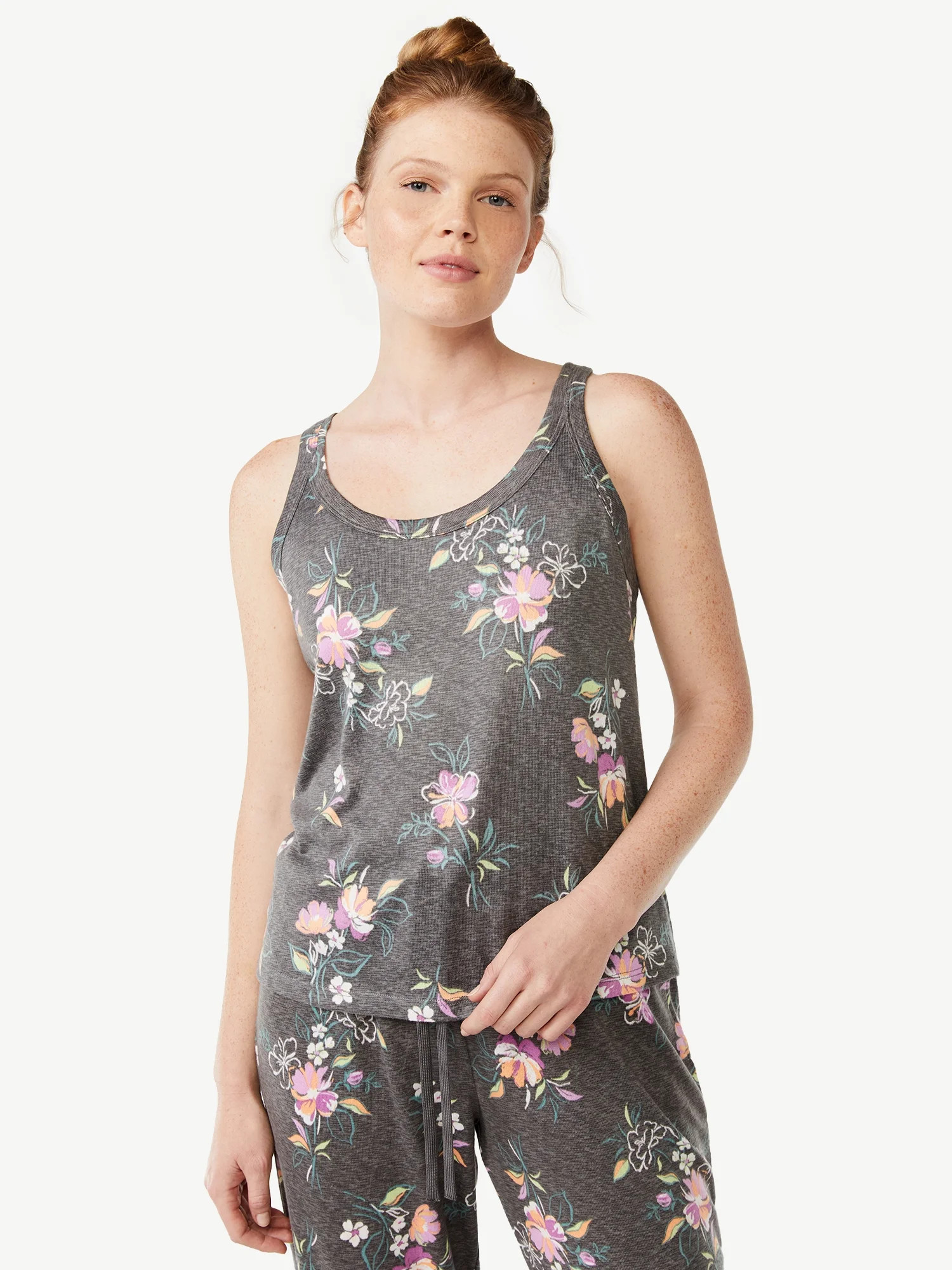 Joyspun Women's Hacci Knit Tank Top, Sizes S to 3X | Walmart (US)