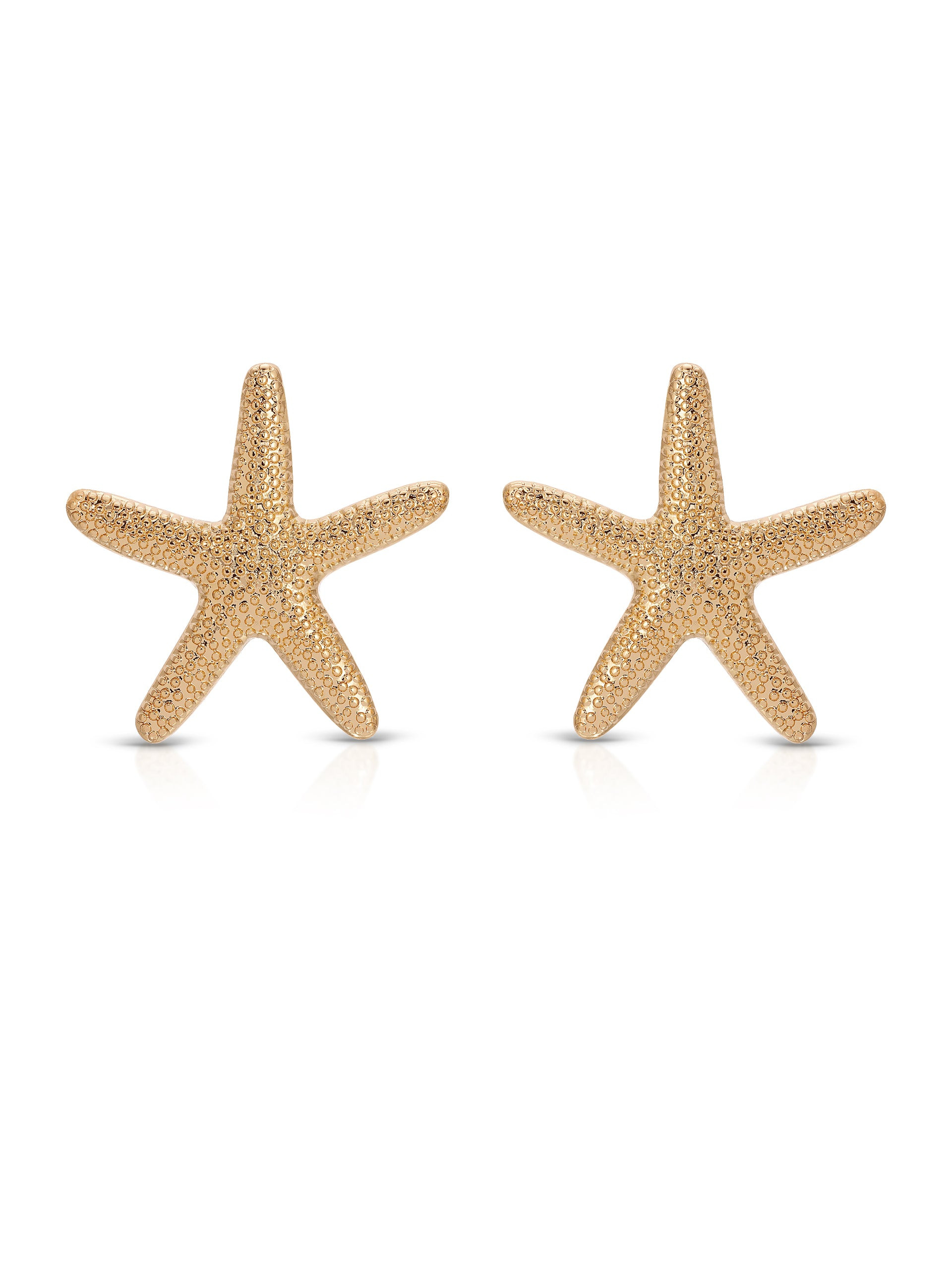 Statement Starfish Stud Earrings - 18k Gold Plated / One Size | Ettika