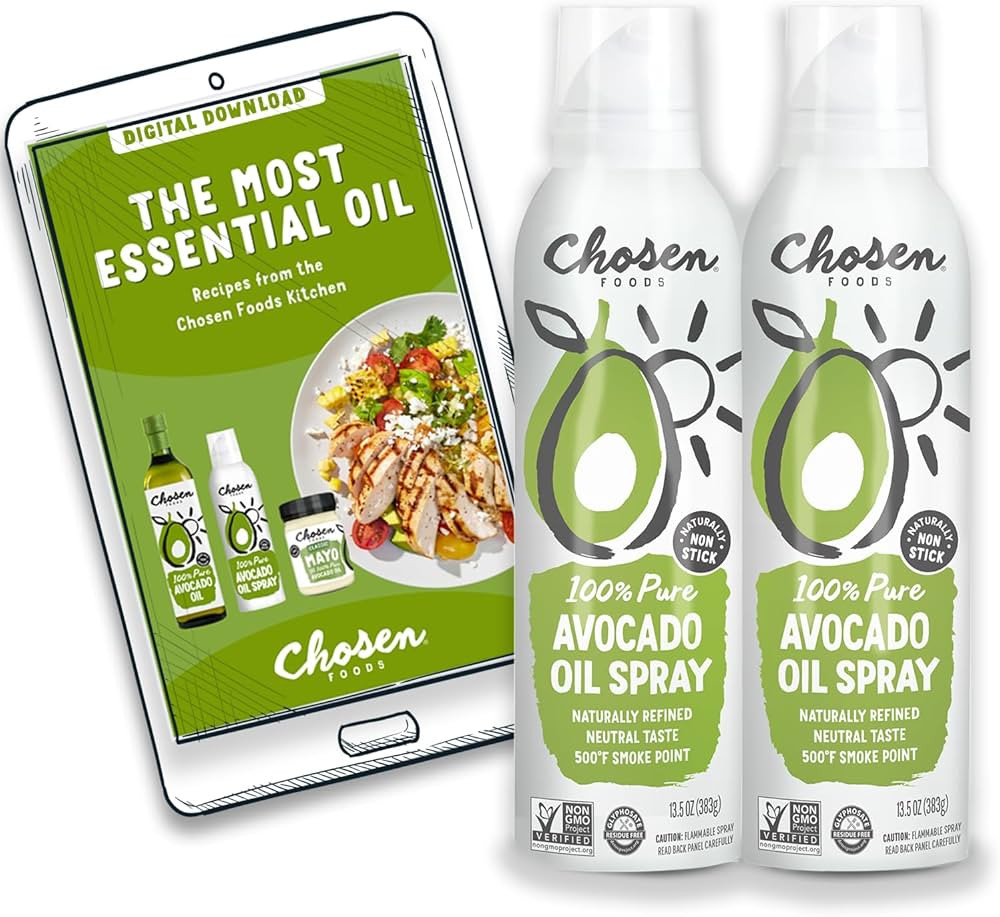 Chosen Foods 100% Pure Avocado Oil Spray, Keto and Paleo Diet Friendly, Kosher Cooking Spray for ... | Amazon (US)
