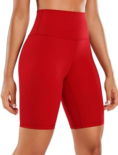 CRZ YOGA Women's Naked Feeling Biker Shorts - 8 Inches High Waisted Yoga Workout Gym Running Span... | Amazon (US)
