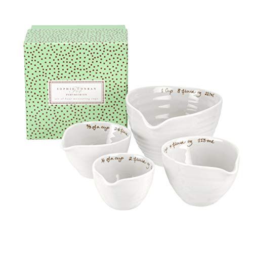 Portmeirion Sophie Conran Set of 4 Measuring Cups (White) | Amazon (US)