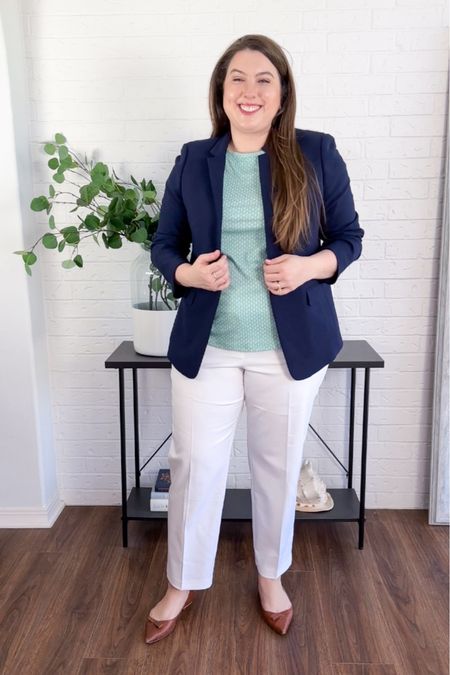 Workwear Outfit idea spring and summer 

Womens business professional workwear and business casual workwear and office outfits midsize outfit midsize style 

#LTKSeasonal #LTKmidsize #LTKworkwear