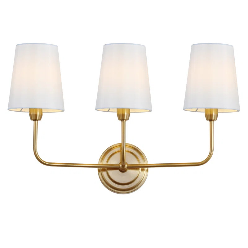 Carmack 3 - Light Brass Gold Armed Sconce | Wayfair North America