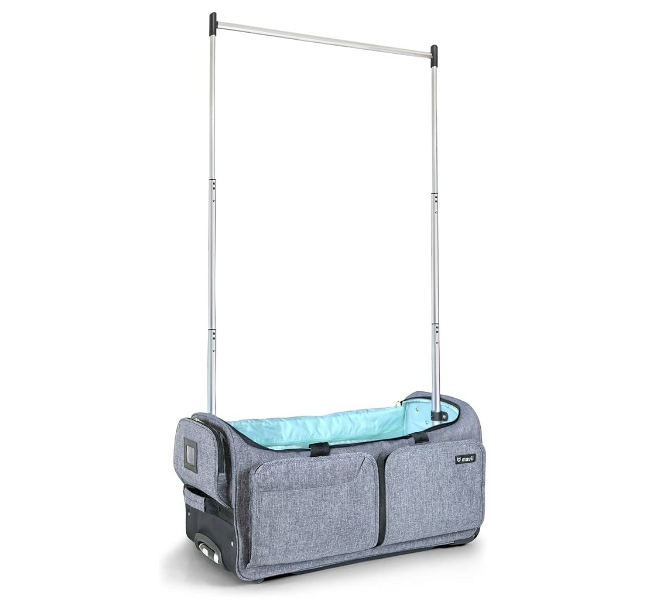 Mavii Dance Bag with Garment Rack, 28 inch Rolling Duffel With, Ideal for Competitions & Travel, Easy-assembly Lightweight Aluminum Clothes Rack, Wheeled Upright Luggage, Heathered Gray

#LTKTravel