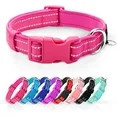 azuza Reflective Dog Collar Super Soft Neoprene Padded Dog Collars with ID Tag Ring for Small Med... | Walmart (US)
