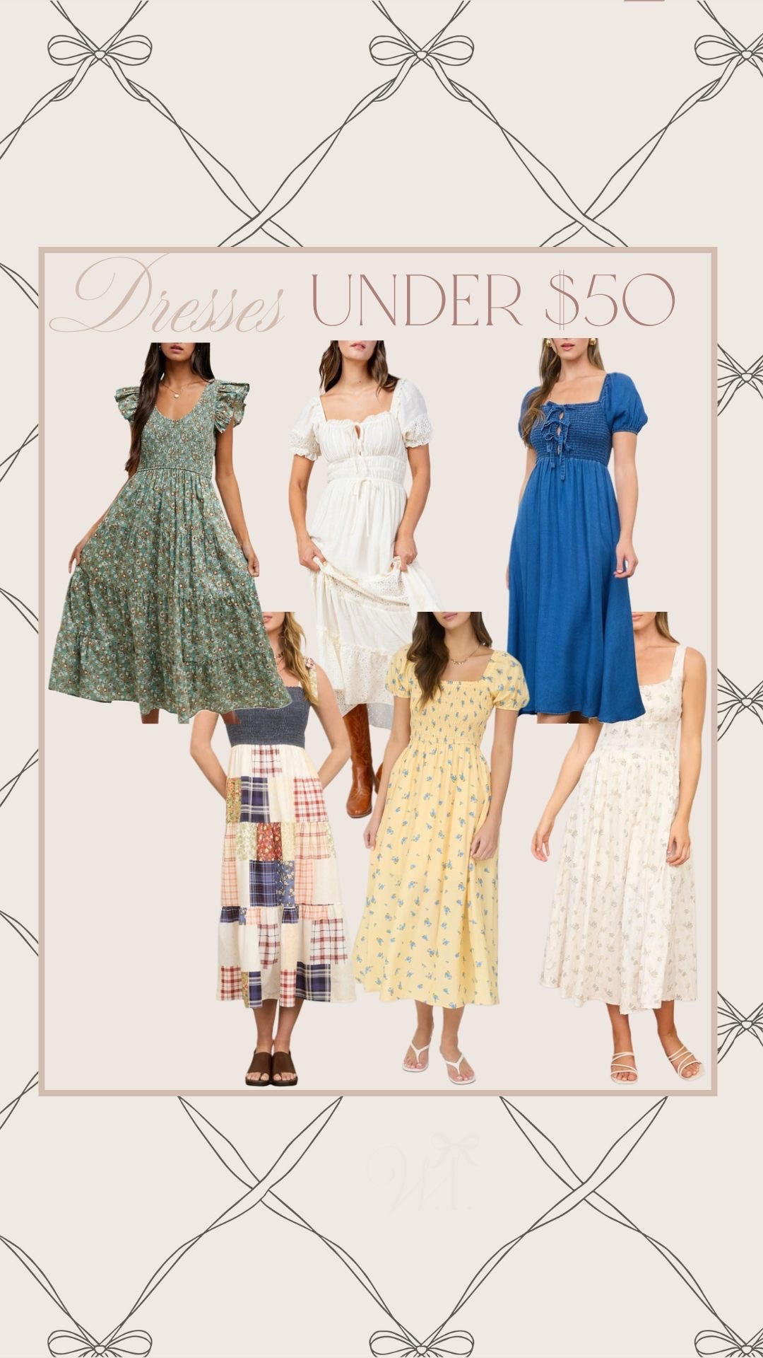 Dresses under $50 with a pop of  spring! #LTKdresses #LTKwomensstyle

#LTKSeasonal