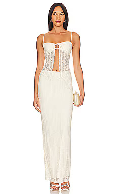 MORE TO COME Lali Maxi Skirt Set in Ivory from Revolve.com | Revolve Clothing (Global)