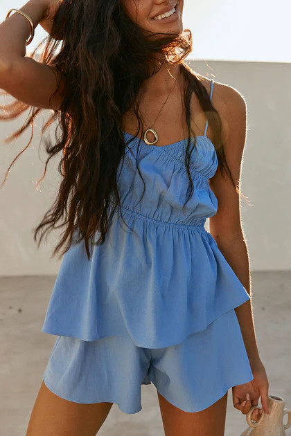 Octavia Top - Blue | Sabo Skirt US