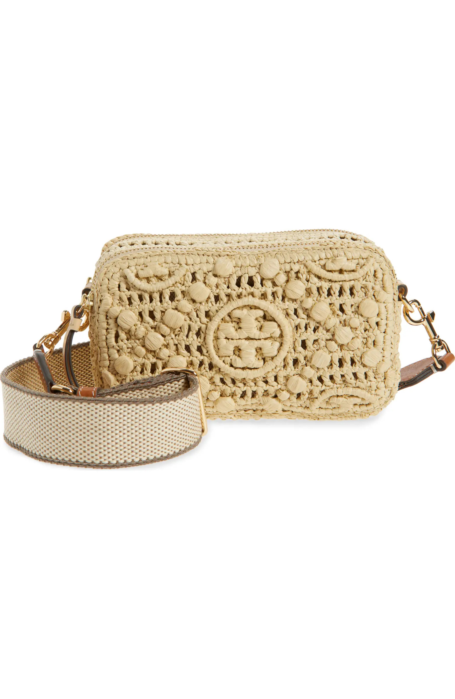 Mini Miller T Monogram Raffia Crossbody Bag | Nordstrom