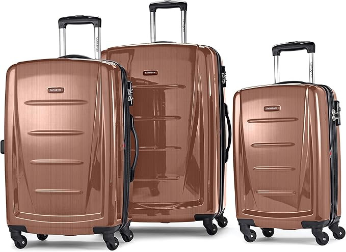 Samsonite Winfield 2 Hardside Luggage with Spinner Wheels, Rose Gold, 3-Piece Set (20/24/28) | Amazon (US)
