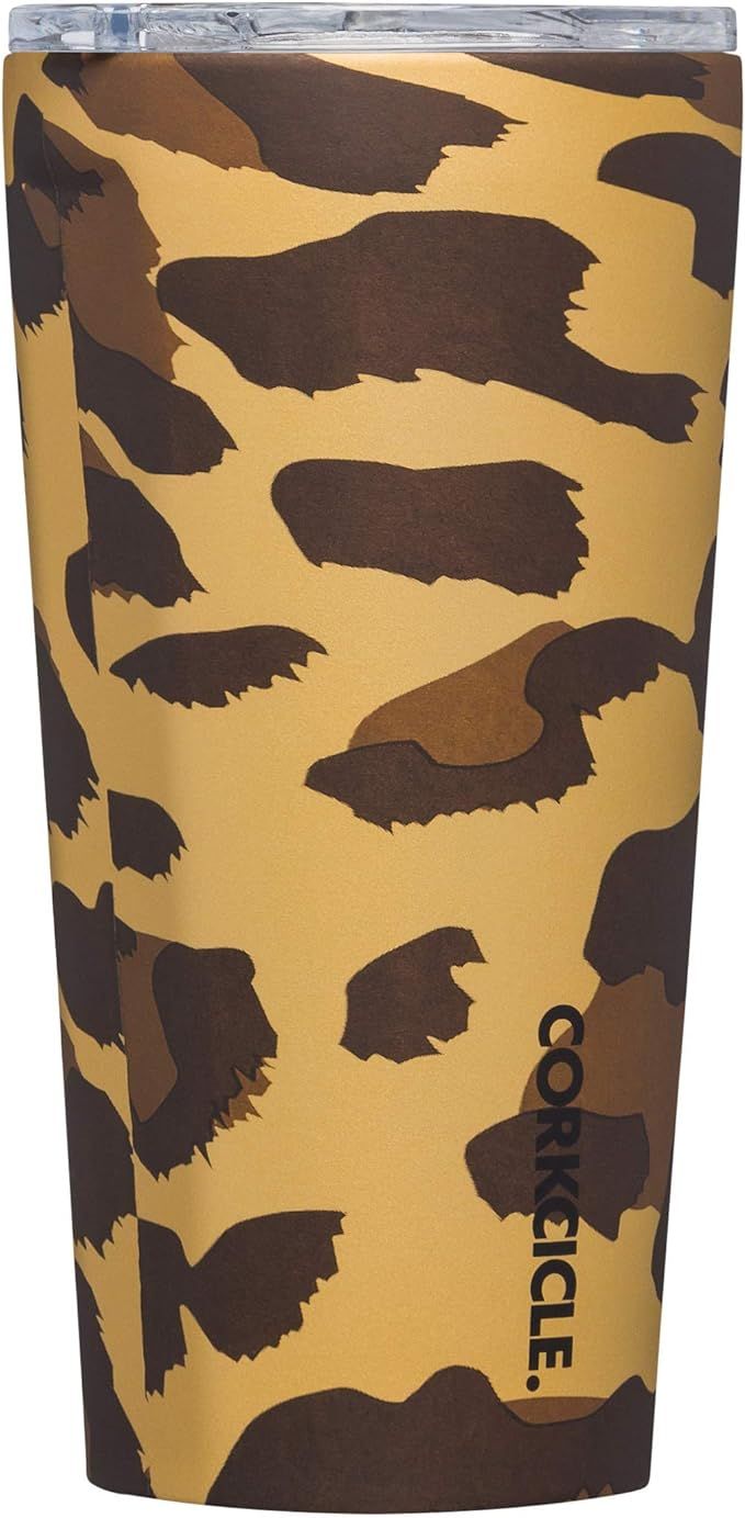 Corkcicle 16oz Tumbler - VIP Collection - Triple Insulated Stainless Steel Travel Mug, Luxe Leopa... | Amazon (US)
