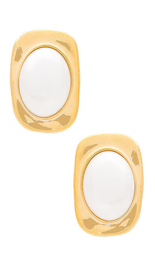 Pearl Earrings in Gold | Revolve Clothing (Global)