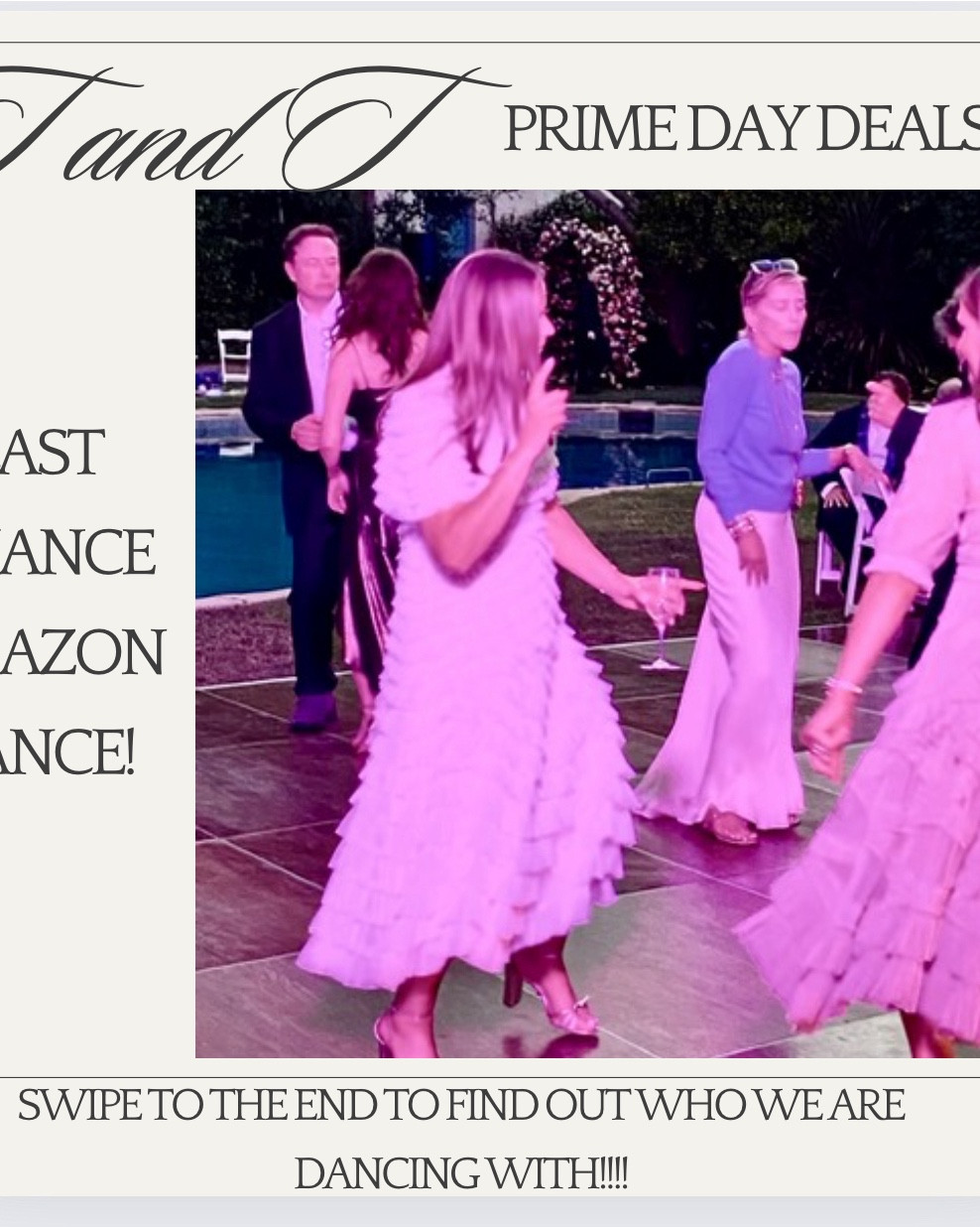 Just a little fun on Prime Day!!  Enjoy the last few hours!  This is your last chance Amazon dance!! 
