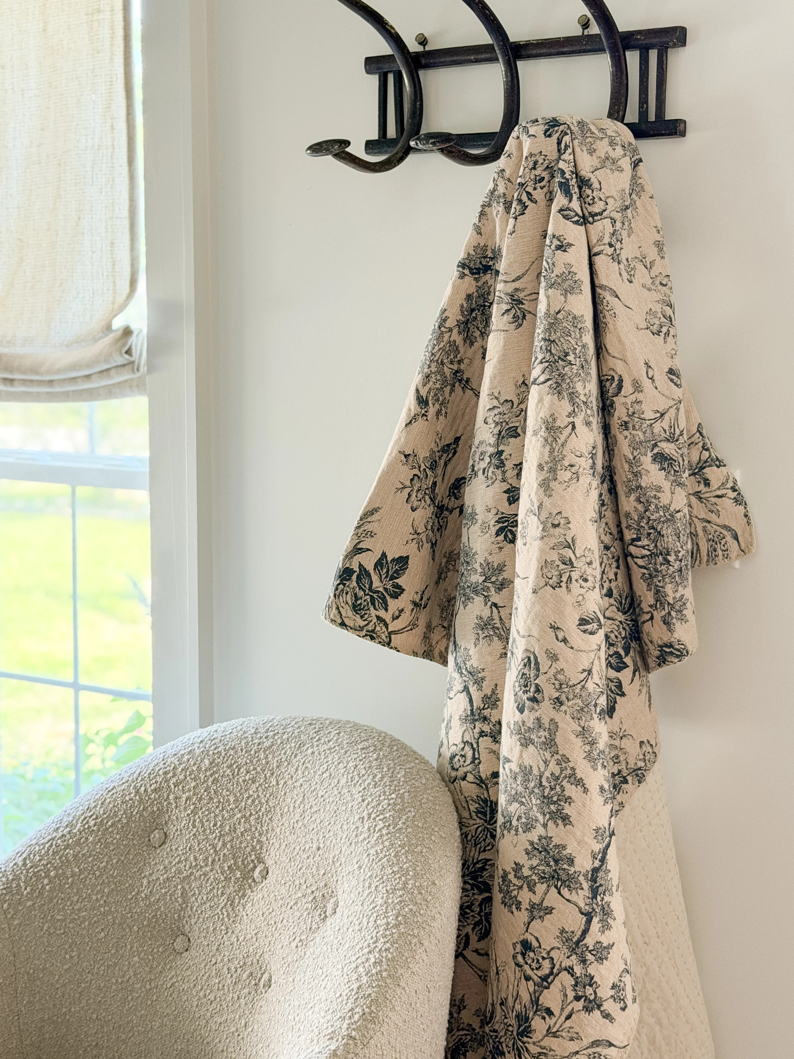 Blue Toile Kantha Throw | Cottage and Key