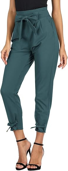 GRACE KARIN Womens Casual High Waist Pencil Pants with Bow-Knot Pockets for Work | Amazon (US)