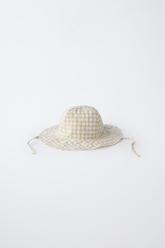 GINGHAM BUCKET HAT | Zara US