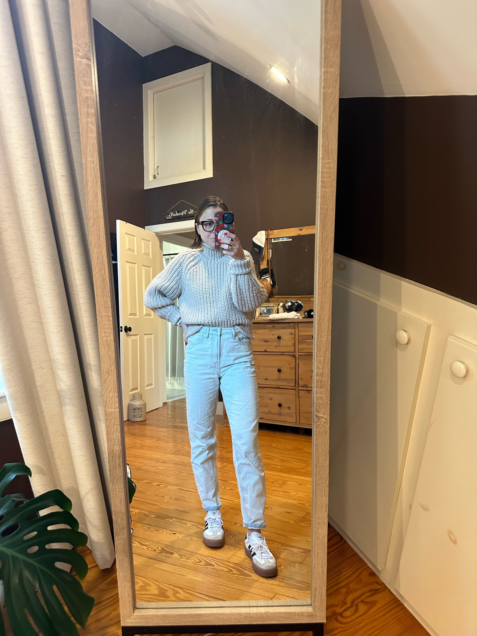 The sweater is a few years old from h&m but jeans and shoes are linked and TTS!

#LTKFindsUnder100 #LTKSeasonal #LTKWatchNow