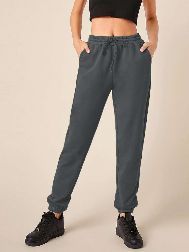 SHEIN BASICS Jogginghose mit Baumwolle Tunnelzug | SHEIN