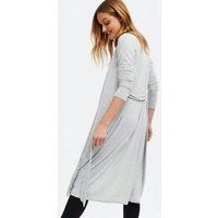 Pale Grey Long Belted Cardigan New Look | New Look (UK)