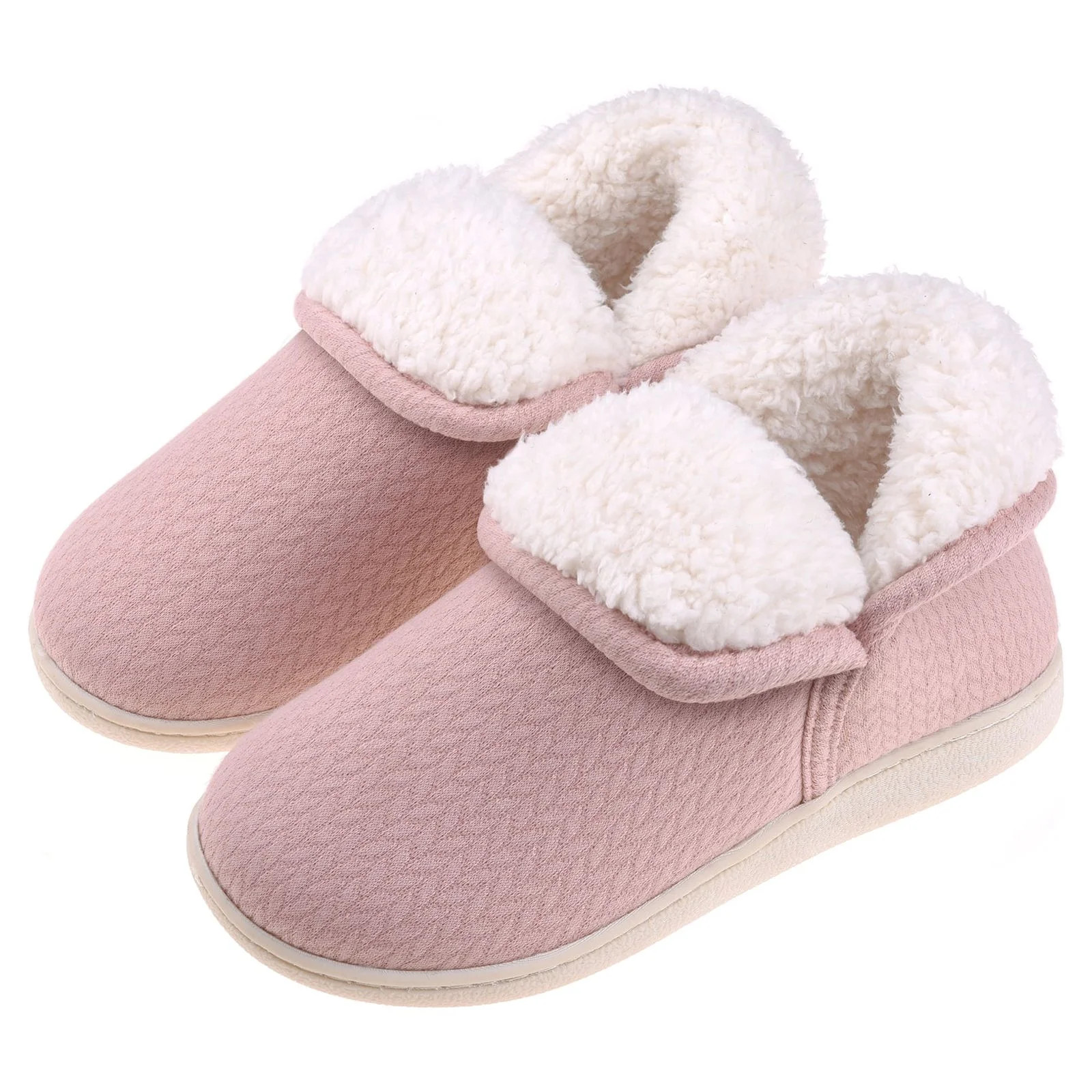 VONMAY Women's Fuzzy Slippers Booties Indoor Outdoor House Shoes | Walmart (US)