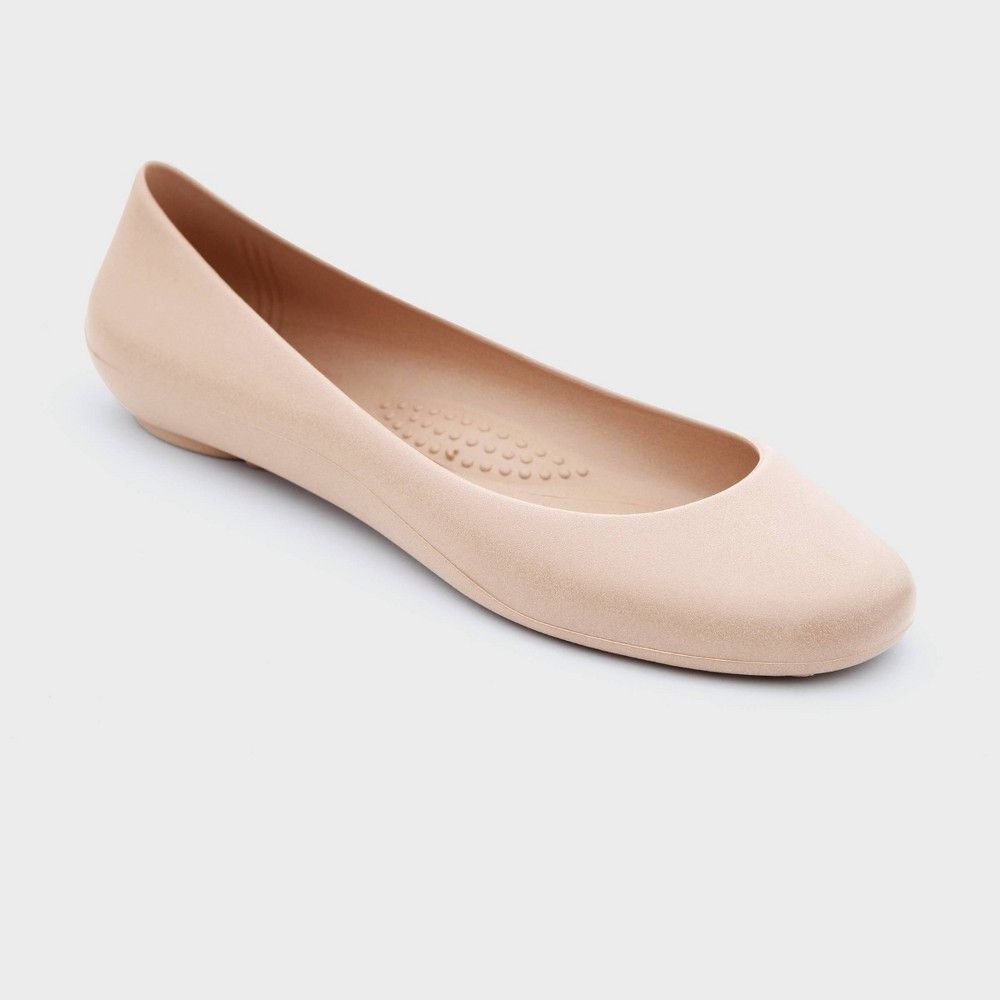 Women's Georgia Soft Jelly Ballet Flats - Okabashi Blush 8 | Target