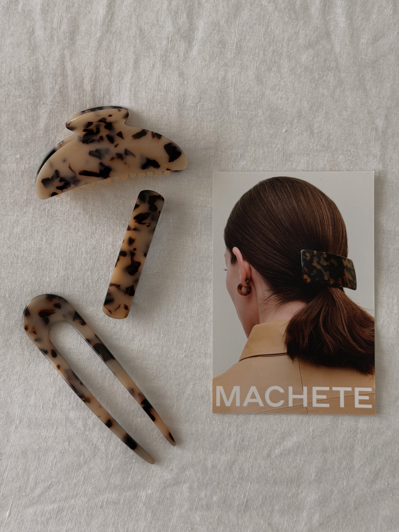 Tortoise hair accessories I’ll be wearing on repeat 🤍

Easy, polished pieces for everyday styling: a claw clip, French hair pin, and a classic barrette (this one is handmade in France, which makes it even more special!)

Can’t wait to style these from @Machete 

With Amour, M.

#LTKMothersDay #LTKgrwm #LTKdayinmylife