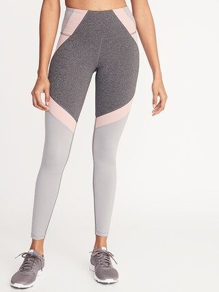 High-Rise Elevate Color-Block Compression Leggings for Women | Old Navy US