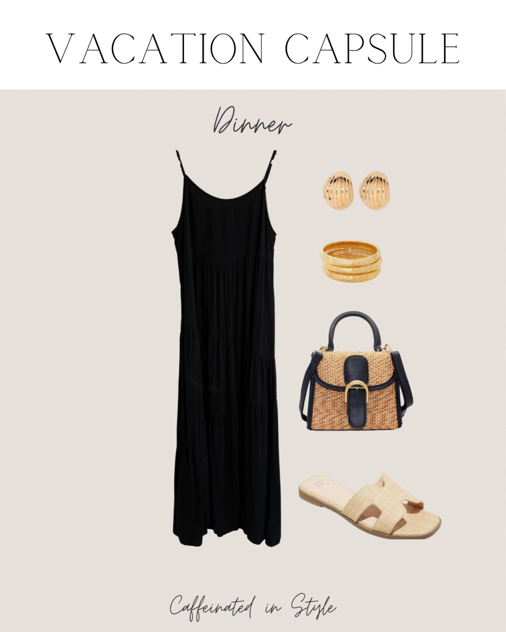 Vacation Capsule// DINNER LOOK

I have this maxi dress in two colors and absolutely love it! Very comfortable and easy to wear + style. Has adjustable straps too!

#LTKtravel #LTKfindsunder50 #LTKmidsize