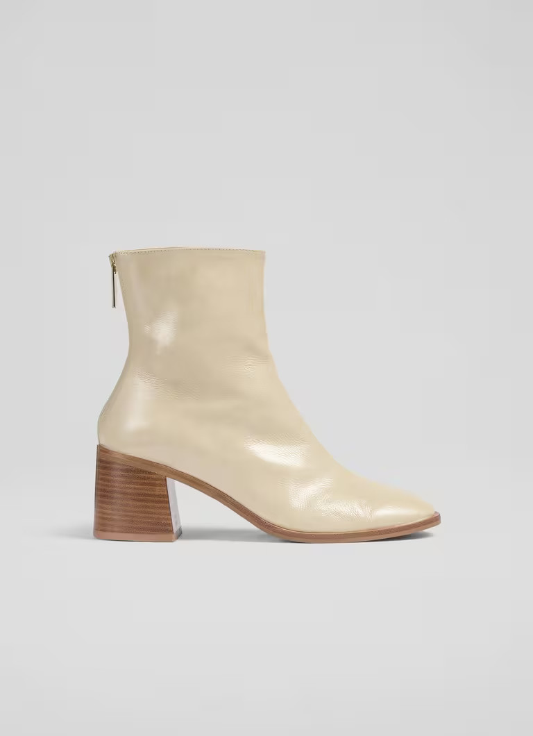 Camila Ecru Front Seam Casual Boot | L.K. Bennett (UK)