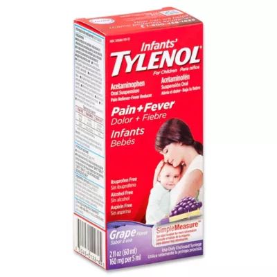 Infant Tylenol® Oral Suspension Pain + Fever in Grape Flavor | buybuy BABY | buybuy BABY