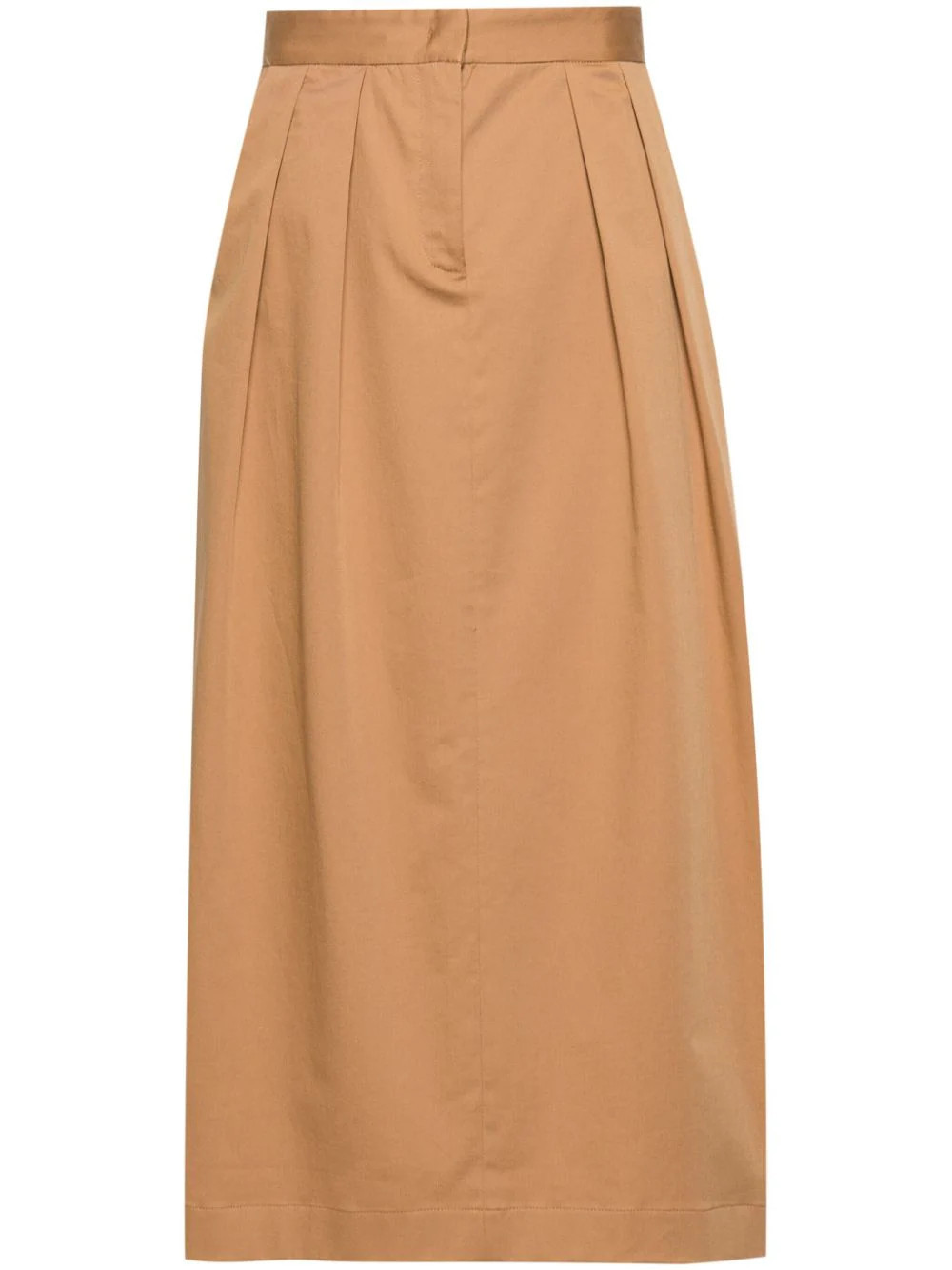 Fabiana Filippi pleat-detailing maxi skirt - Brown | Farfetch Global