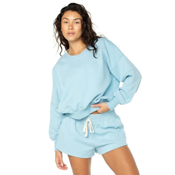Celebrity Pink Women's and Women's Plus Oversized Boyfriend Sweatshirt, Sizes XS-4X | Walmart (US)