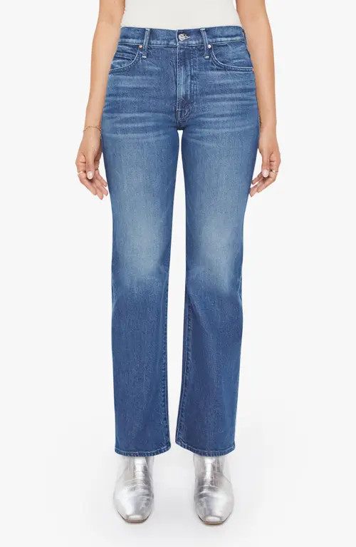 MOTHER Lil' Kick It High Waist Straight Leg Jeans in Which Is Witch at Nordstrom, Size 29P | Nordstrom