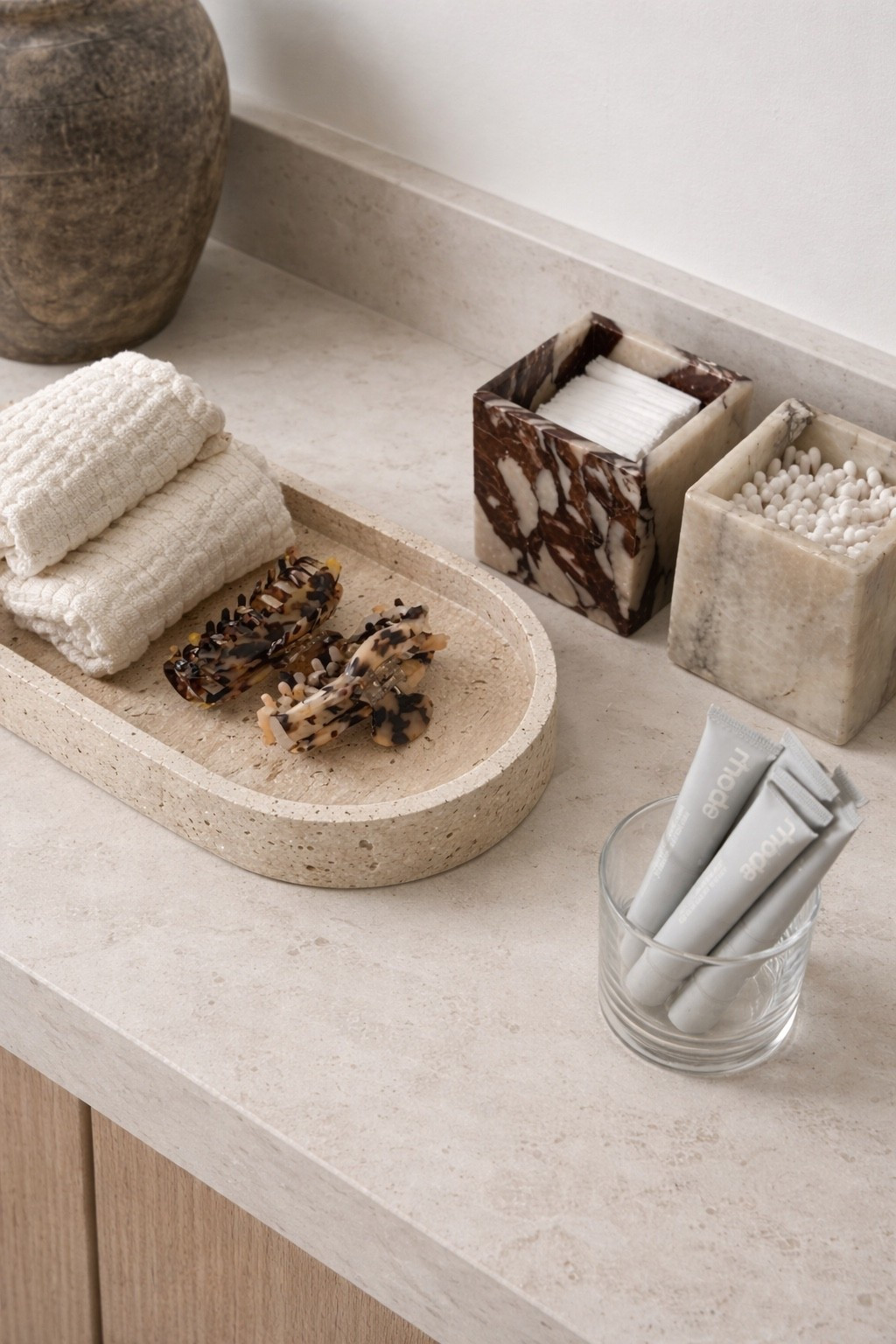 Elevate your bathroom with this minimalist, hotel-inspired setup featuring marble organizers, neutral towels, and clean beauty essentials. Perfect for creating a calm, luxury aesthetic at home with simple styling details that feel elevated and expensive.

luxury bathroom decor, hotel style bathroom, clean girl aesthetic, minimalist bathroom ideas, marble bathroom accessories, neutral home decor, aesthetic bathroom setup, bathroom countertop styling, rich girl home aesthetic, spa inspired bathroom, modern bathroom decor, cozy neutral home, pinterest bathroom inspiration, bathroom organization ideas, everyday luxury living, calm home aesthetic, chic bathroom essentials, elevated home styling

#LTKHome
