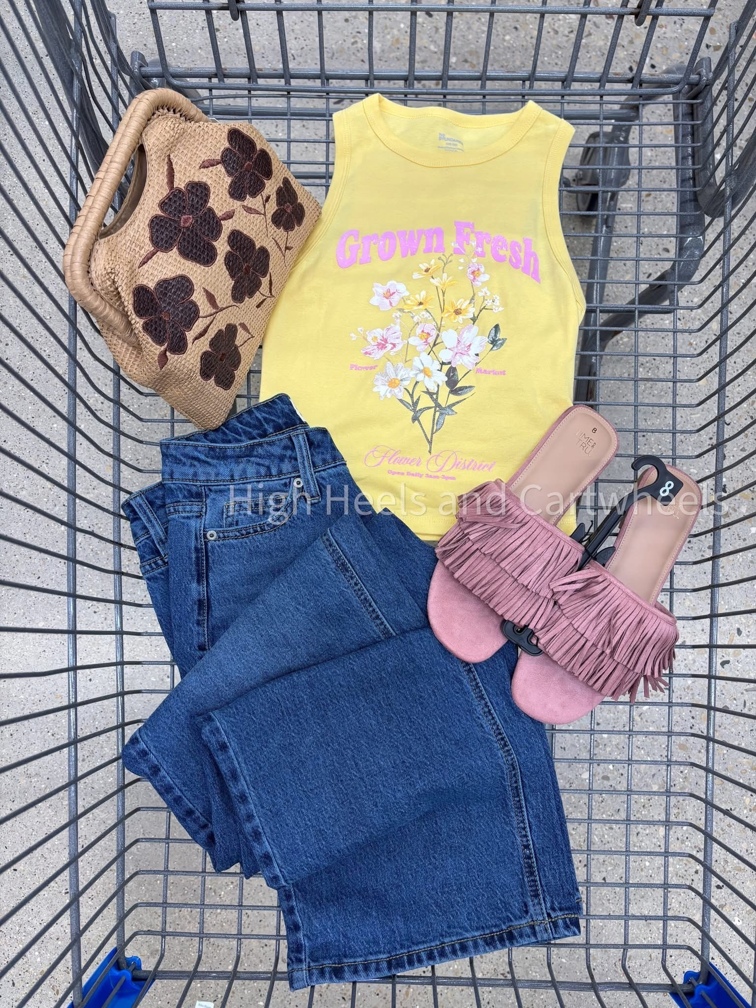 Adorable look for summer! These tanks are fab. I snagged that purse to wear with my summer dresses also. It has a longer strap to wear as a crossbody also 