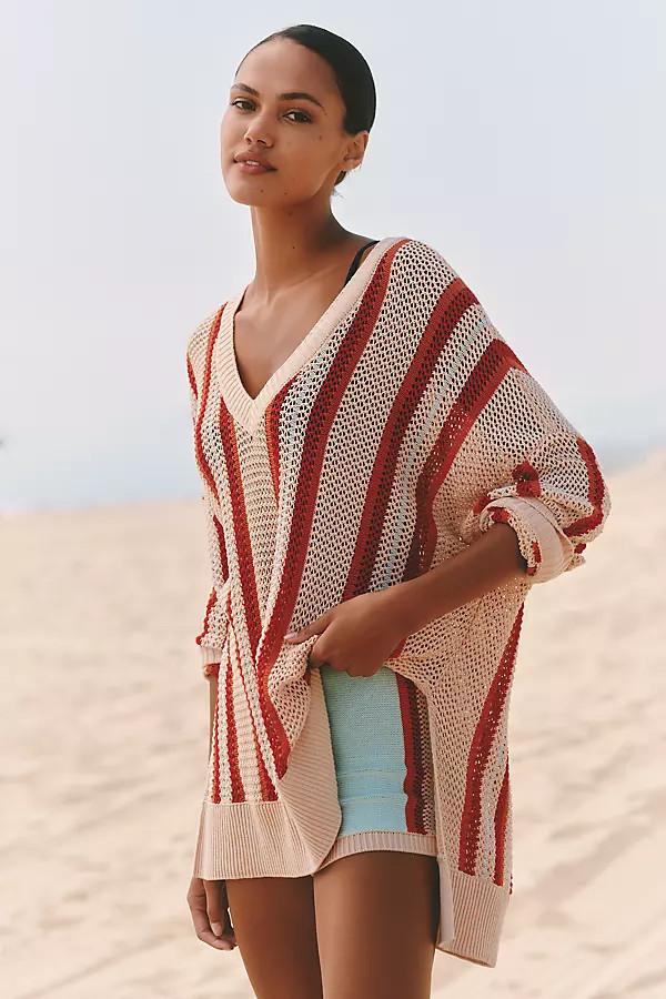 Celandine Side-Slit Oversized Sweater | Anthropologie (US)