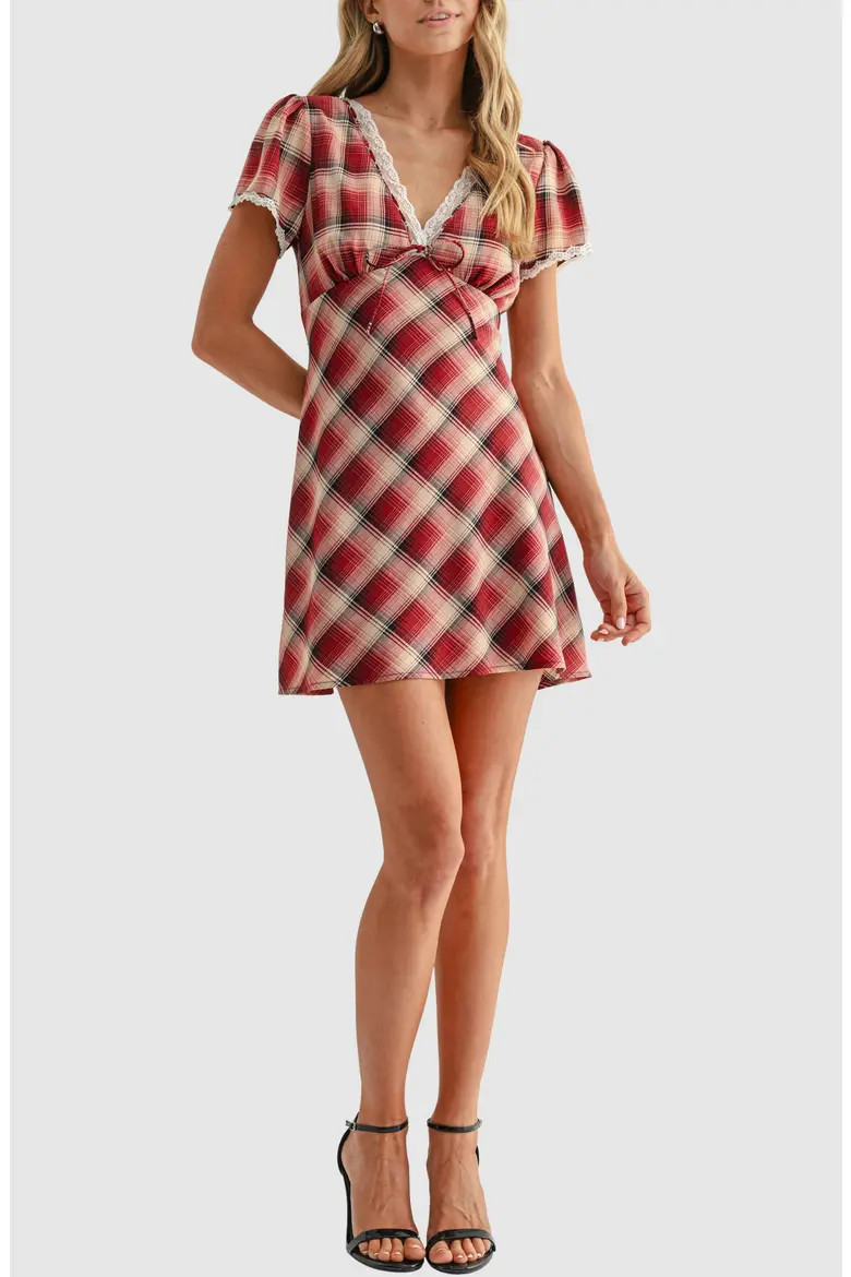 Lace Trim Minidress (Women) | Nordstrom | Nordstrom