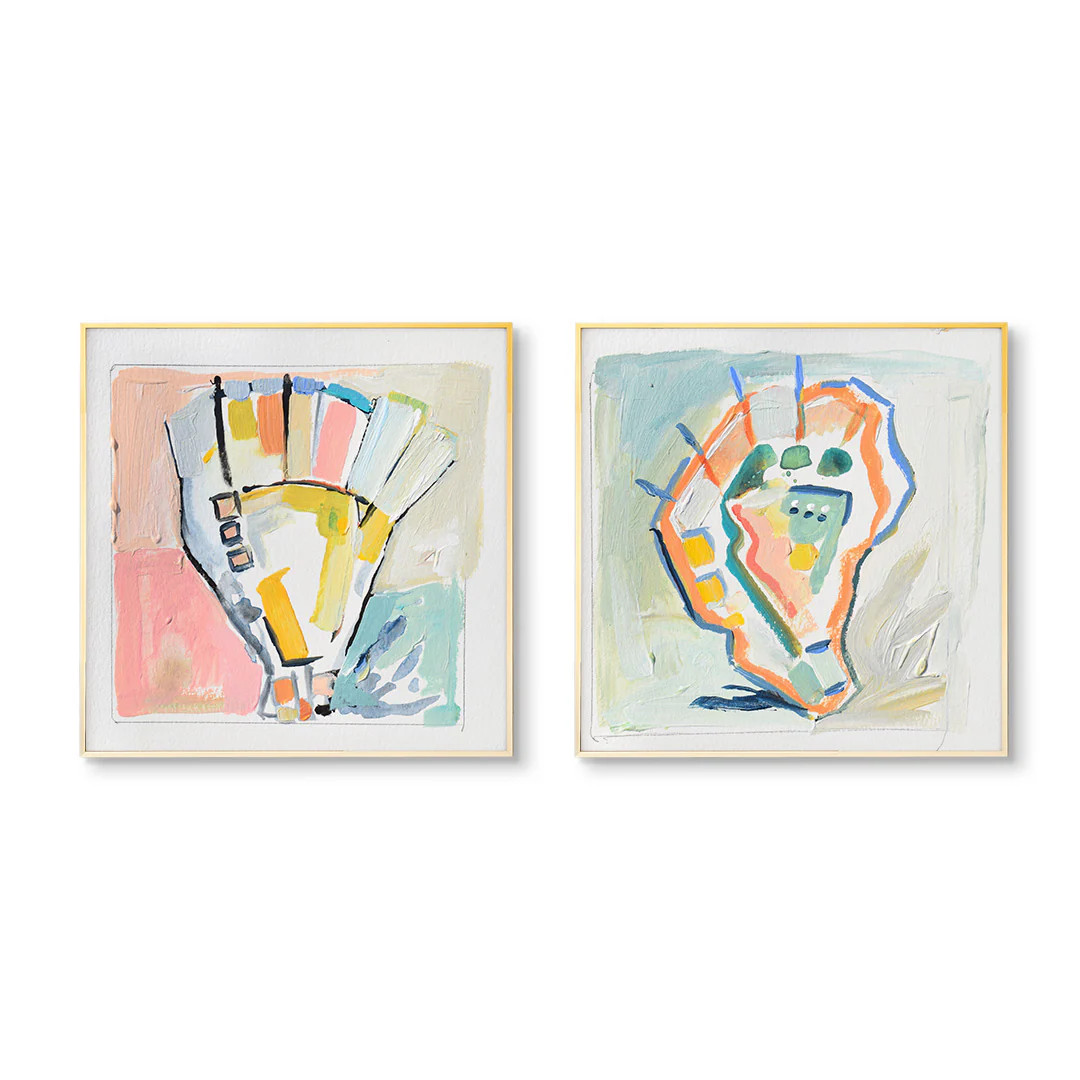 Oyster Party Pair by The Painted Katie Art Print | Urban Garden Prints