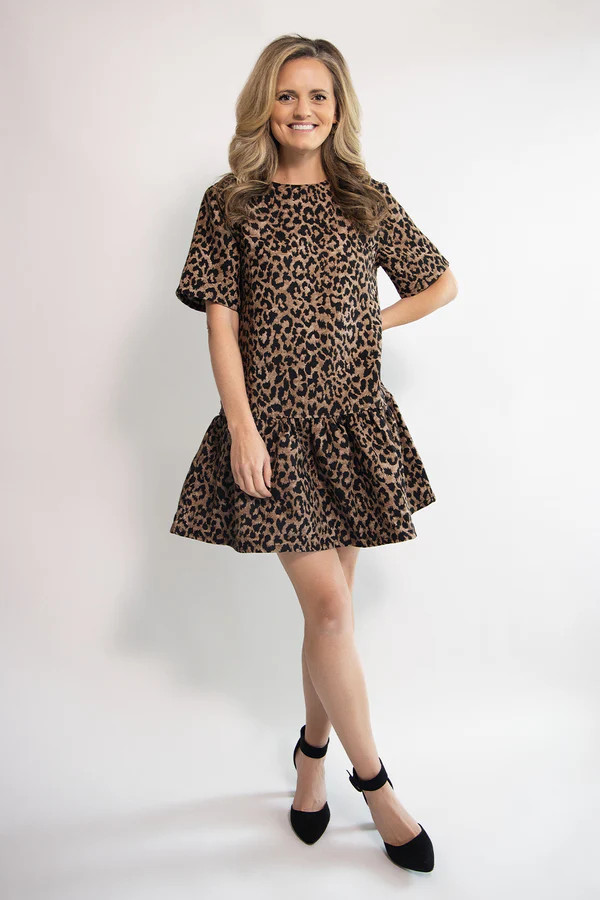 Two-way Leopard Print Ruffled Mini Dress | Edit No. 5 Boutique