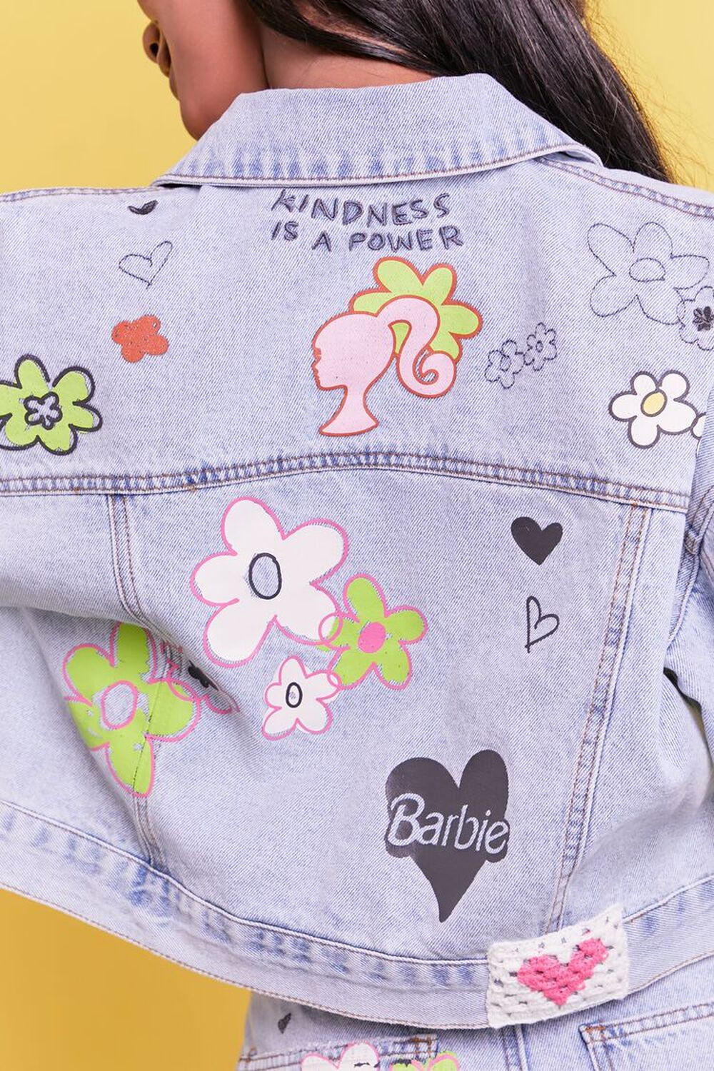 Barbie™ Floral Denim Trucker Jacket | Forever 21 | Forever 21 (US)