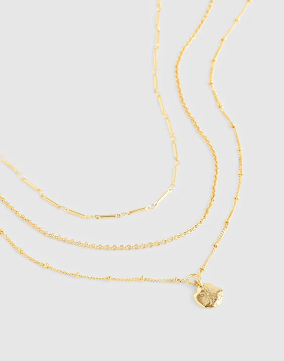 Three-Pack Sand Dollar Necklace Set | Madewell