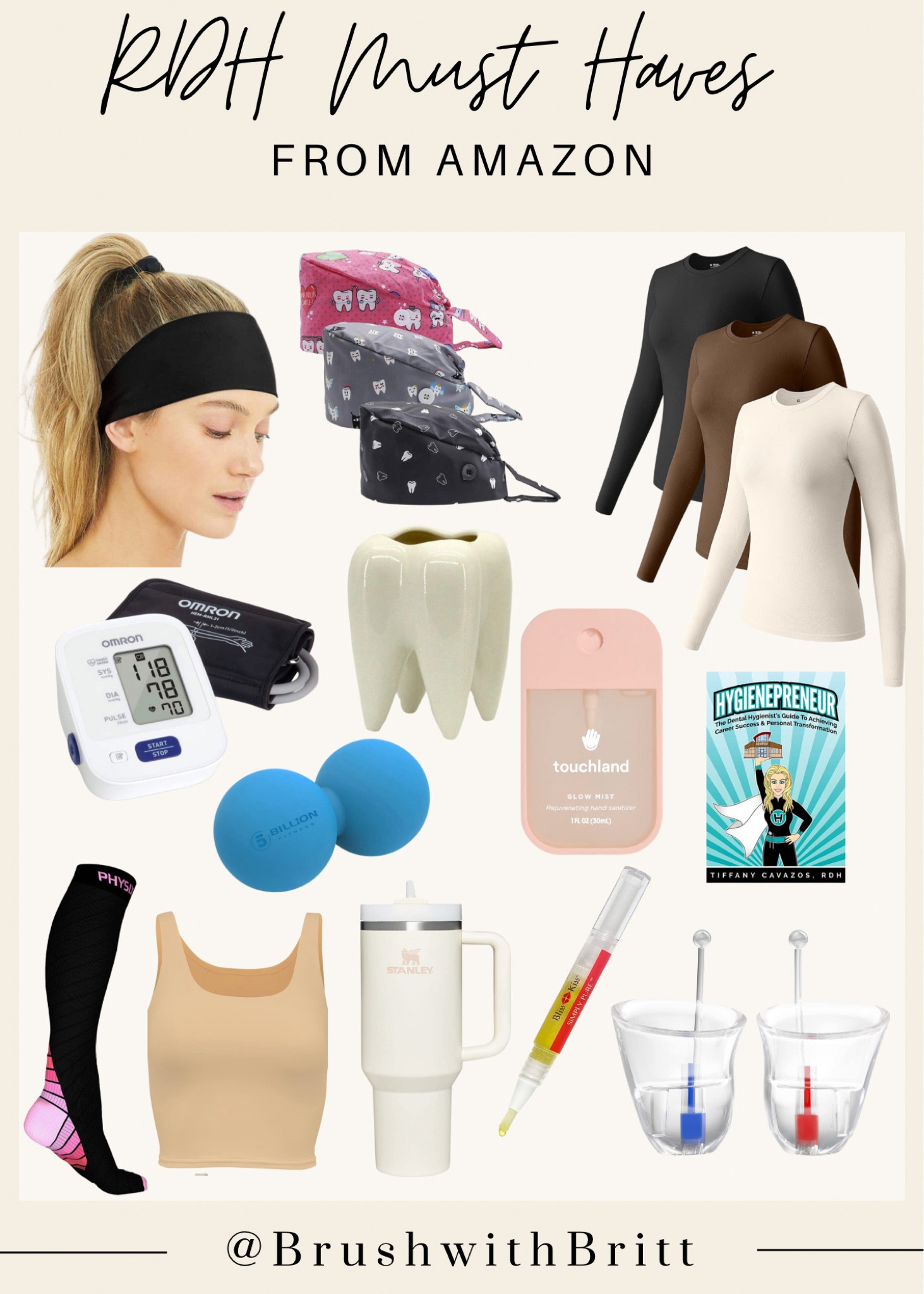 Must haves for dental hygienist! 🦷  | dental, dental hygienist, dental hygienist must have, Rdh must haves, must haves, essentials, workwear, work essentials, Amazon finds, amazon, headband, Stanley. 

#LTKunder100 #LTKFind #LTKworkwear