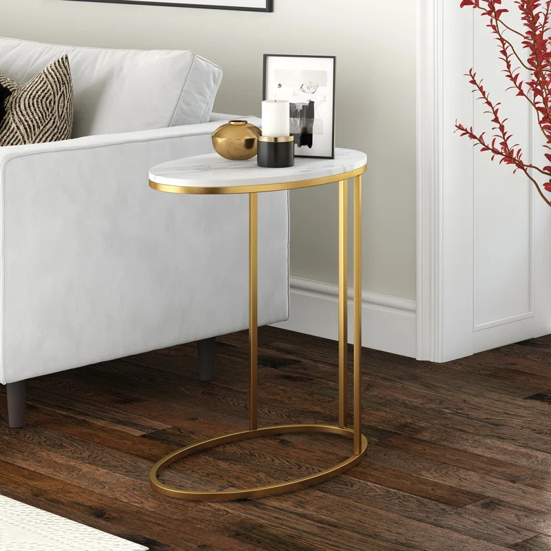 Allyria 22'' Tall C Table End Table | Wayfair North America
