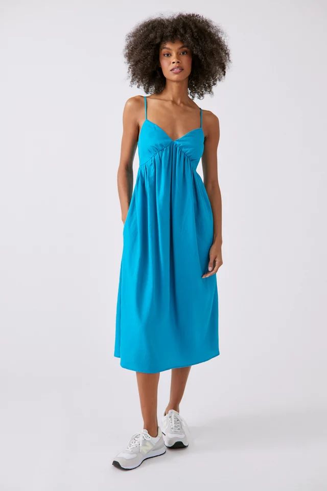 Urban Renewal Eco Linen Midi Dress | Urban Outfitters (US and RoW)