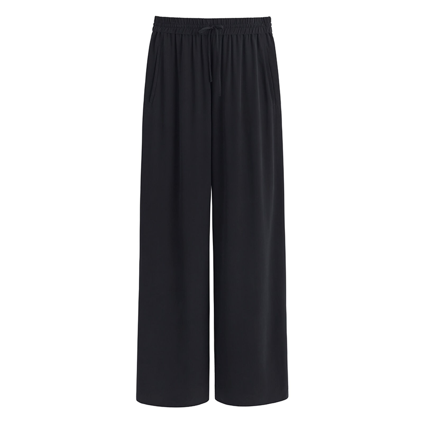 Washable Silk Wide-Leg Drawstring Pant | Cuyana